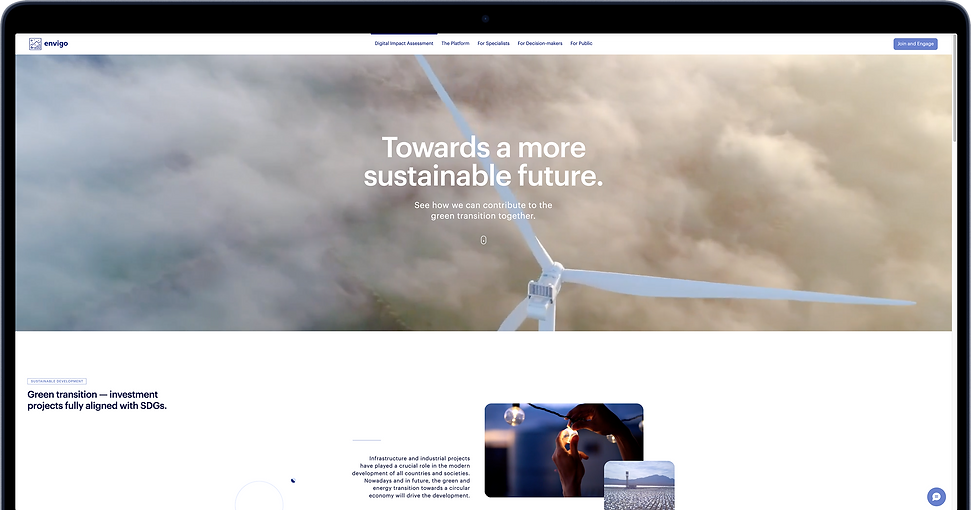 Envigo Platform Screenshot